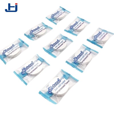 100% Rayon compressed magic mini tissue for facial cleaning napkins compressed towels