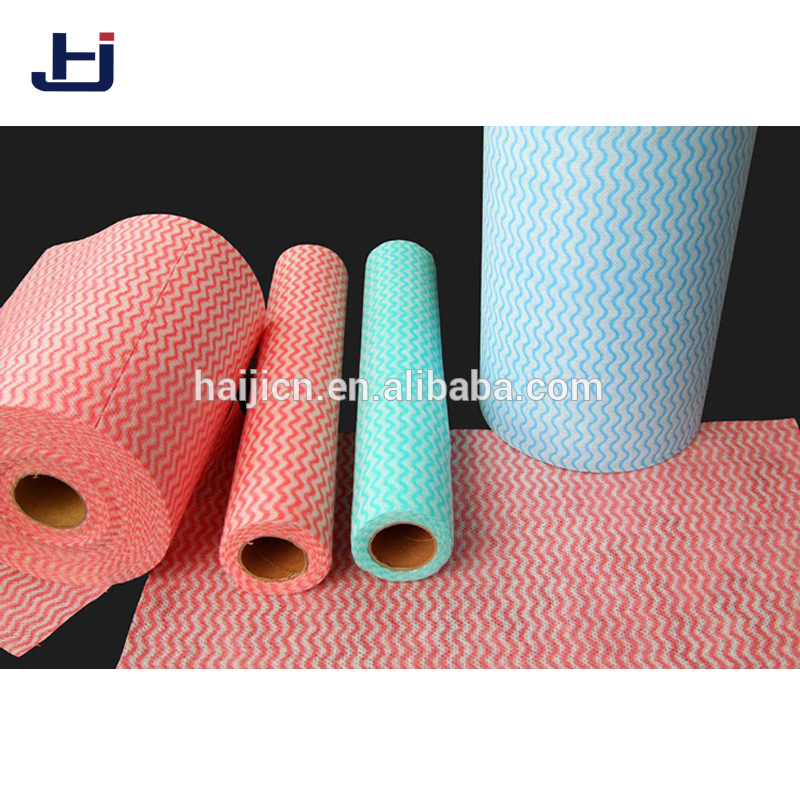 Jamboo roll color rayon /polyester spunlace nonwoven for dry wipes